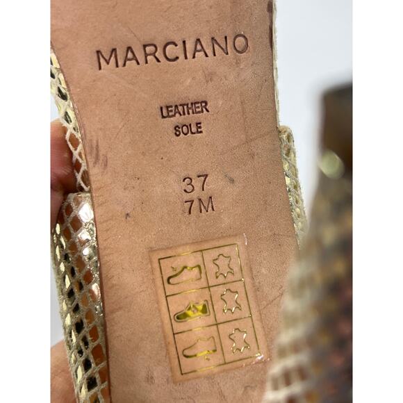 Marciano Gold Heels Size 7M/37 - Picture 6 of 7